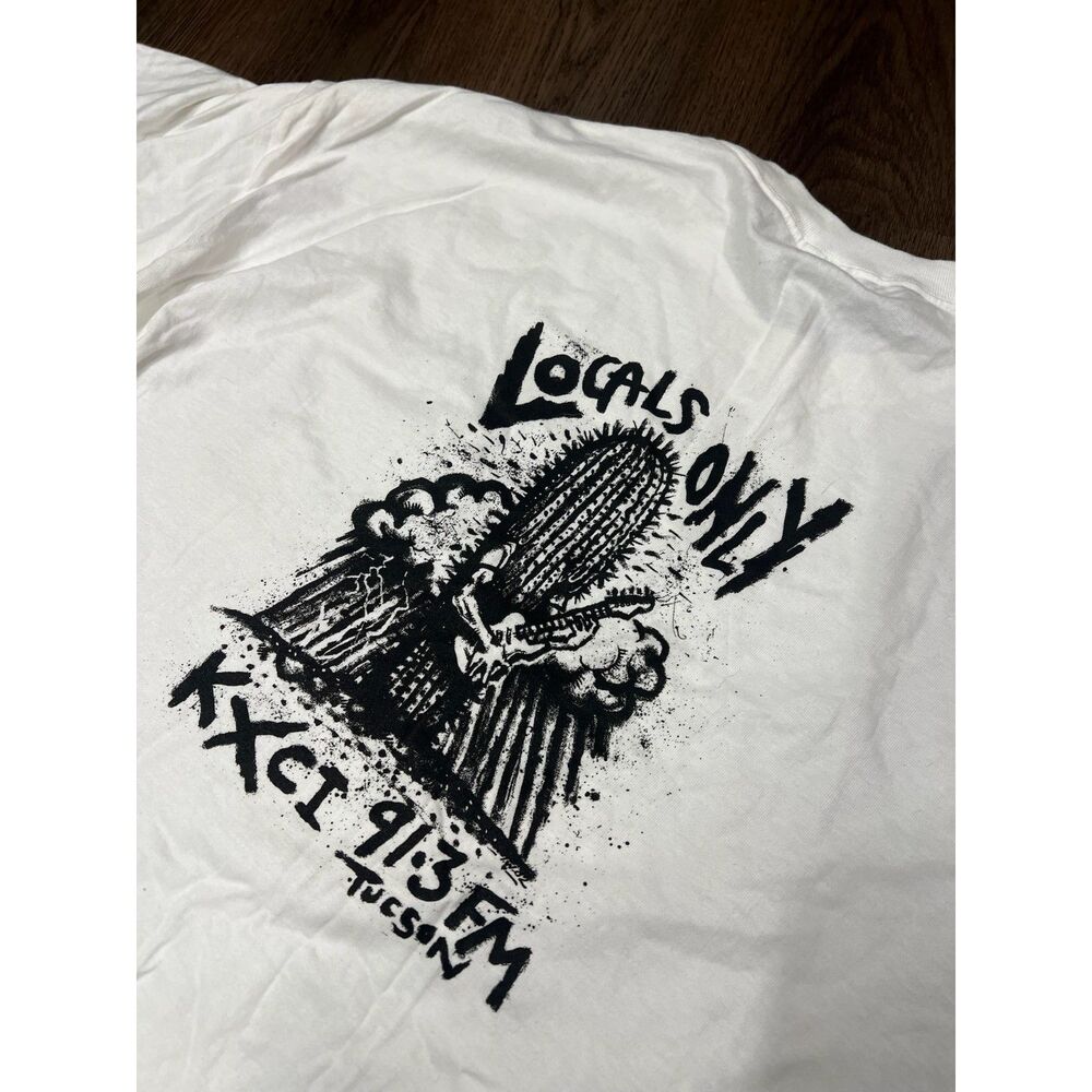Vintage Hanes Beefy-T KXCI 91.3 FM Tucson Radio Shirt Mens 2XL